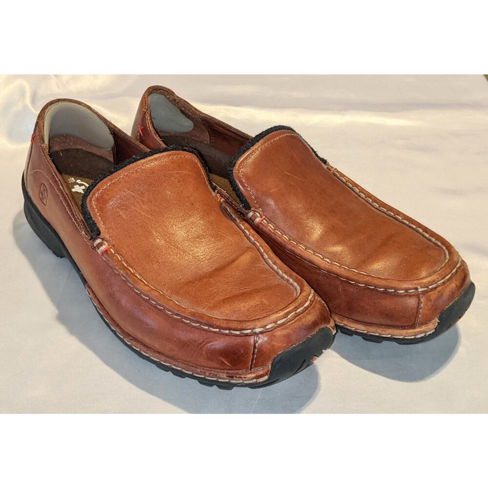 Wenger Swiss Supreme Quality Hiking Mocs Full Grain Leather Brown Size 12 GUC - Picture 2 of 11